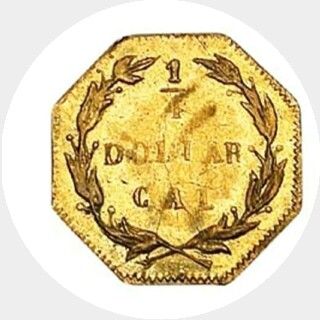 1874  Quarter Dollar reverse