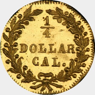 1872/1  Quarter Dollar reverse