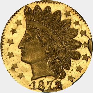 1873/2  Quarter Dollar obverse