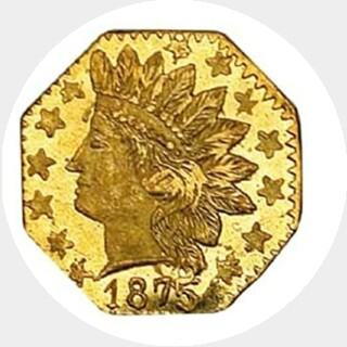 1875  Quarter Dollar obverse