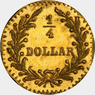 1880/70  Quarter Dollar reverse