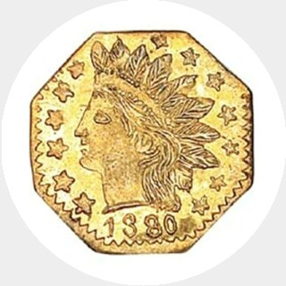 1880/70  Quarter Dollar obverse