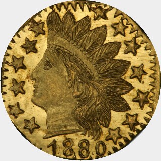 1880  Quarter Dollar obverse