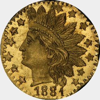 1881  Quarter Dollar obverse