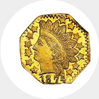 1874  Quarter Dollar obverse