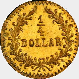 1852  Quarter Dollar reverse