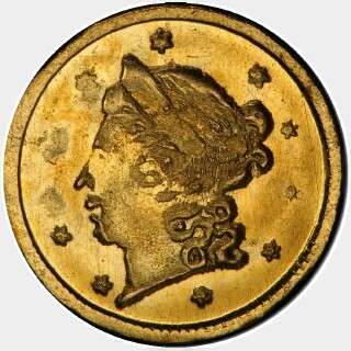 1865  Quarter Dollar obverse