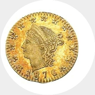 1876  Quarter Dollar obverse