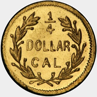 1871  Quarter Dollar reverse