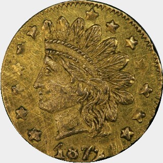 1872/1  Quarter Dollar obverse