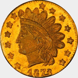 1872/1  Quarter Dollar obverse