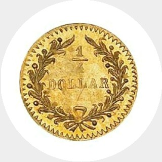 1878/6  Quarter Dollar reverse