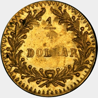 1878/6  Quarter Dollar reverse