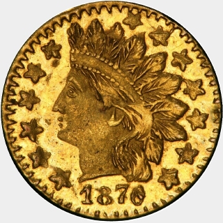 1878/6  Quarter Dollar obverse