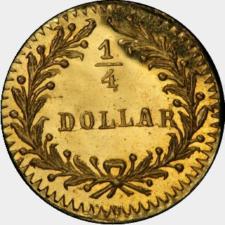 1880/76  Quarter Dollar reverse