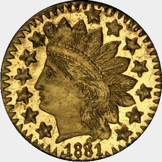 1881  Quarter Dollar obverse