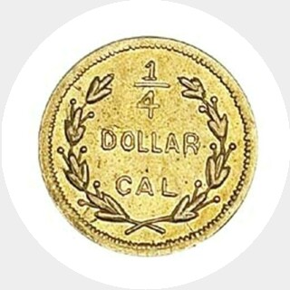 1871  Quarter Dollar reverse