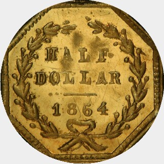 1864  Half Dollar reverse