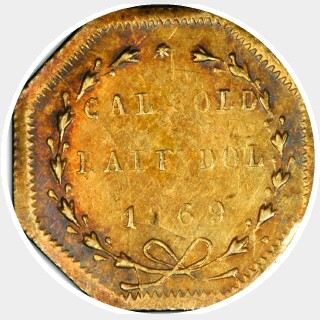 1869  Half Dollar reverse