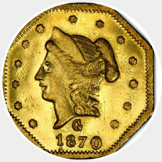 1870  Half Dollar obverse