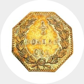 1875  Half Dollar reverse