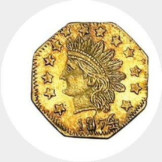 1874/3  Half Dollar obverse