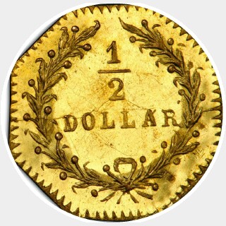 1881  Half Dollar reverse