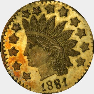 1881  Half Dollar obverse