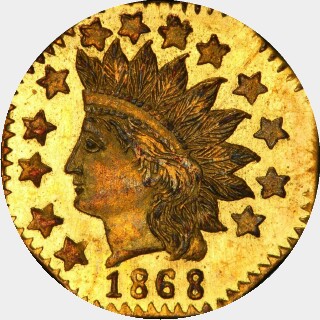 1868  Half Dollar obverse