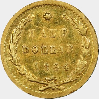 1864  Half Dollar reverse