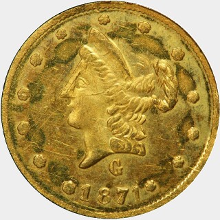 1871  Half Dollar obverse