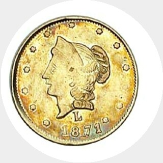 1871  Half Dollar obverse