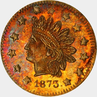 1873  Half Dollar obverse