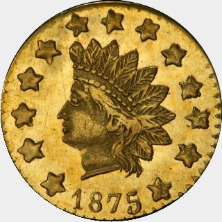 1875/3  Half Dollar obverse