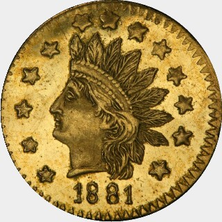 1881  Half Dollar obverse