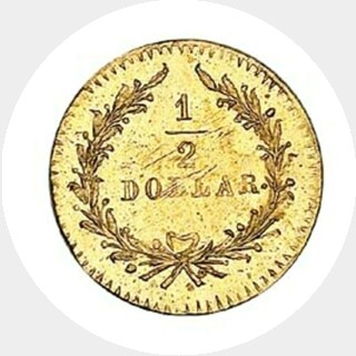 1852  Half Dollar reverse