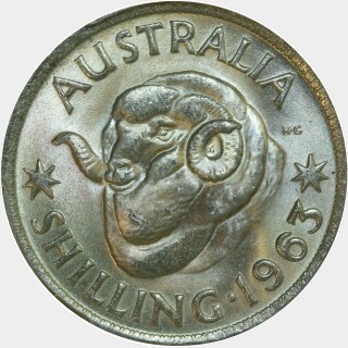 1963  One Shilling reverse