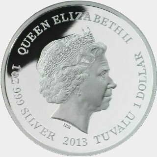2013-P Proof Silver One Dollar obverse