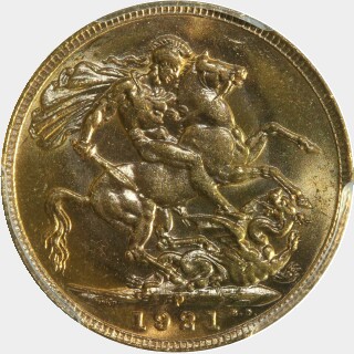1921-P  Full Sovereign reverse