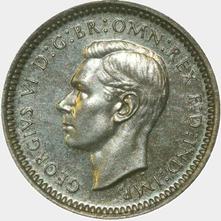 1937 Proof Twopence obverse