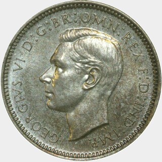 1937 Proof Fourpence obverse