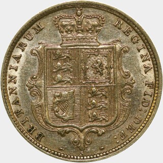 1887-S Beaded Reverse Half Sovereign reverse