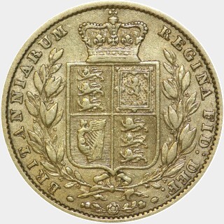 1855 WW Incuse Full Sovereign reverse