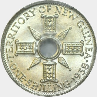 1938  One Shilling reverse