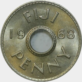 1968  One Penny reverse