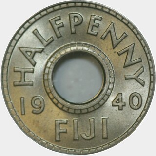 1940  Half Penny reverse