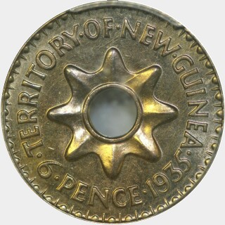 1935  Sixpence reverse