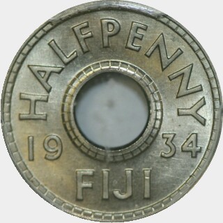 1934  Half Penny reverse