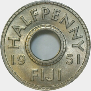 1951  Half Penny reverse