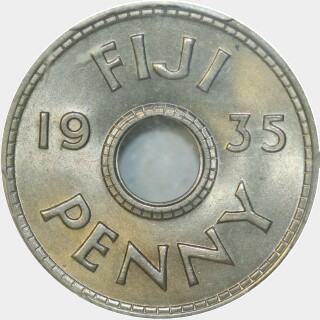 1935  One Penny reverse